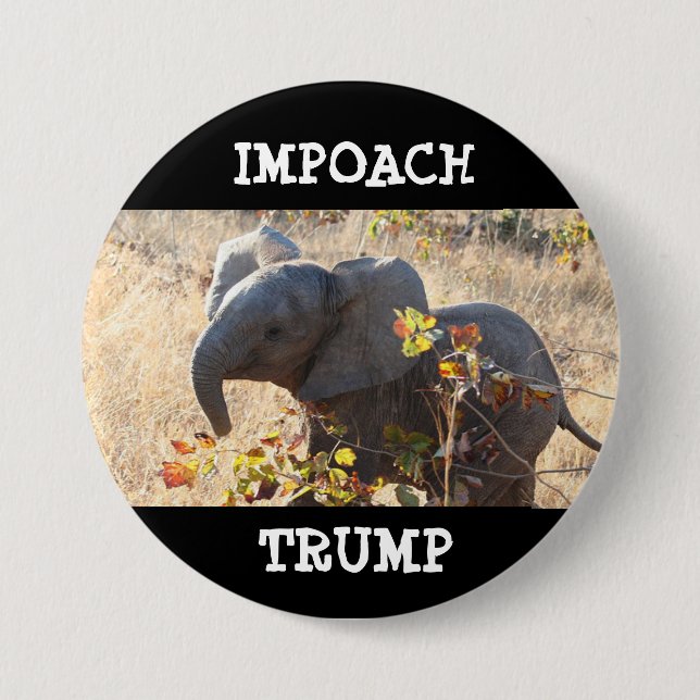 iMPOACH TRUMPF Donald- Trumpknopf Button (Vorderseite)