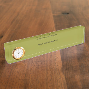 Import-export Manager-Schreibtisch-Nummernschild Namensplakette