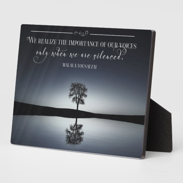 Importance Of Our Voices Fotoplatte (Seite)
