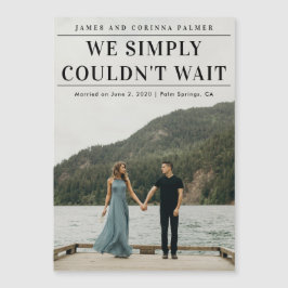 Impossible D'Attendre Le Faire-part Mariage Photo