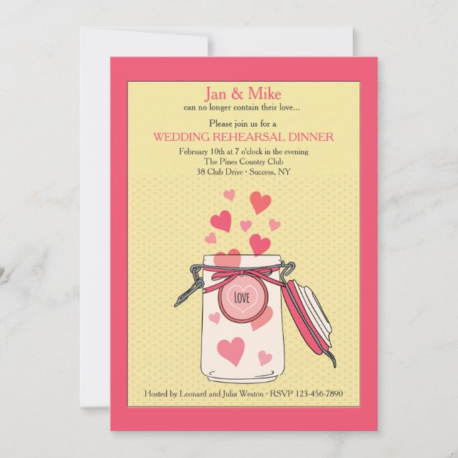 Impossible de contenir mon invitation d'amour (Devant)