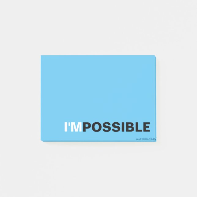 I'MPOSSIBLE POST-IT KLEBEZETTEL (Vorderseite)