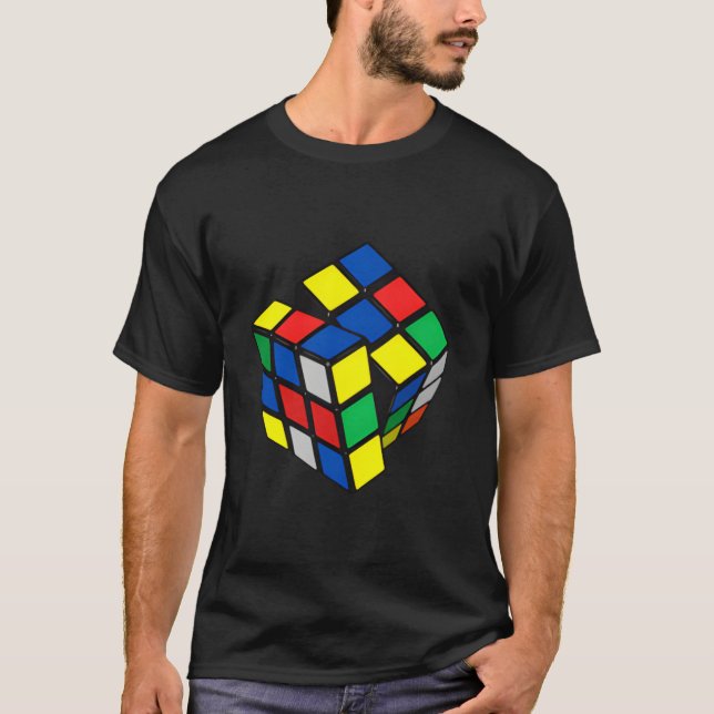 Impossible Rubik Rubix Rubics Cube Pocket Gaming T-Shirt (Vorderseite)