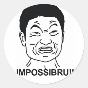Impossibru Runder Aufkleber