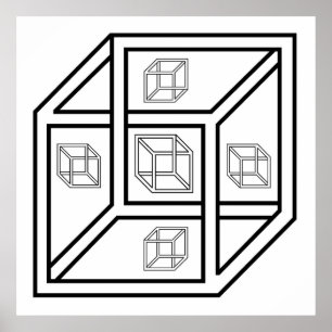 Impossilbe Würfel Poster