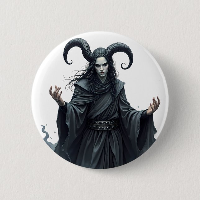 Impresión de Arte de Olas Retro Vibrantes - Diseño Button (Vorderseite)