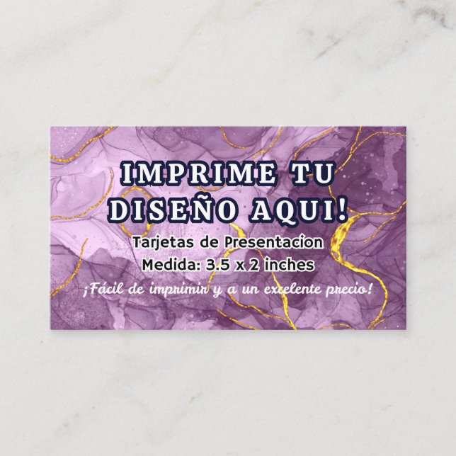 Impresion para Tarjetas de Presentacion Negocio Visitenkarte (Vorderseite)