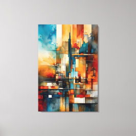 Impressão Em Tela Abstract vertical and horizontal Leinwanddruck