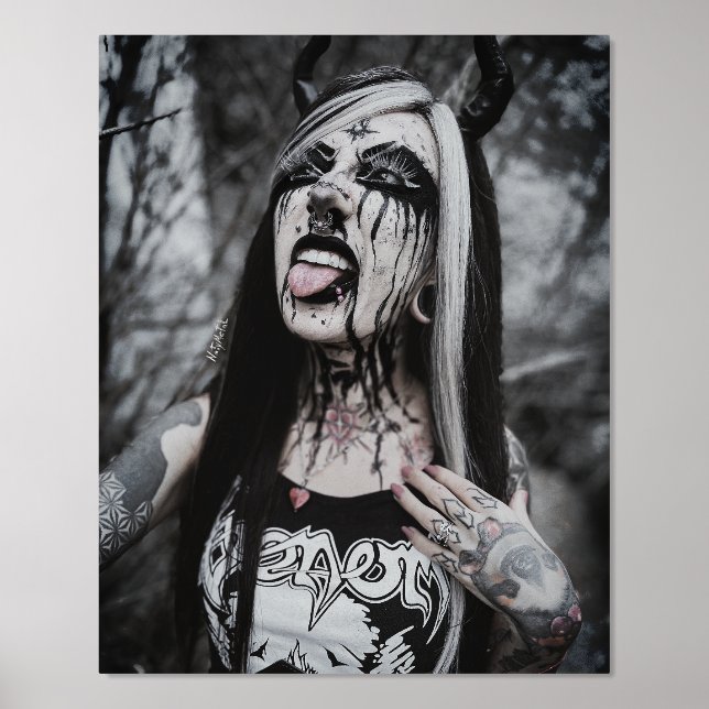 Impression à l'huile Métal noir (Recto)