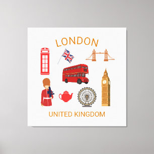 Impression à thème de voyage à Londres