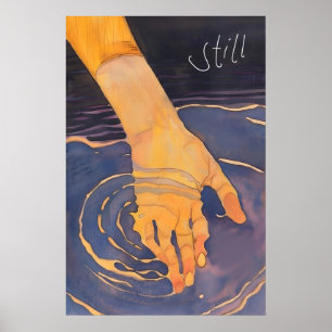 Impression abstraite de l'eau sur toile Art Calman