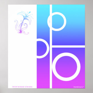 Impression abstraite du lys Sunrise