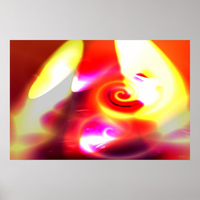 Impression Abstraite numérique de peinture informa (Devant)