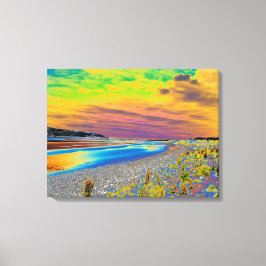 Impression acrylique de la carte de sable conwy