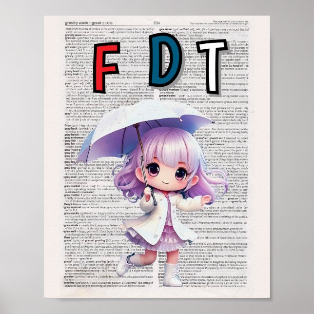 Impression anti-Trump (page du dictionnaire) (Devant)