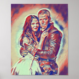 Impression Art Déco De La Neige Et Du Charme