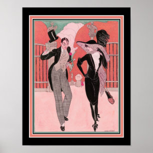 Impression Art déco des années 1920 "Et Elegant Pa