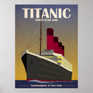 Impression Art déco Titanic Ocean Liner