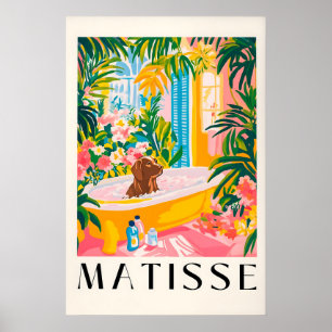 Impression artistique d'un Labrador chocolat dans