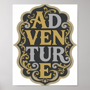 Impression aventure or doré tendance