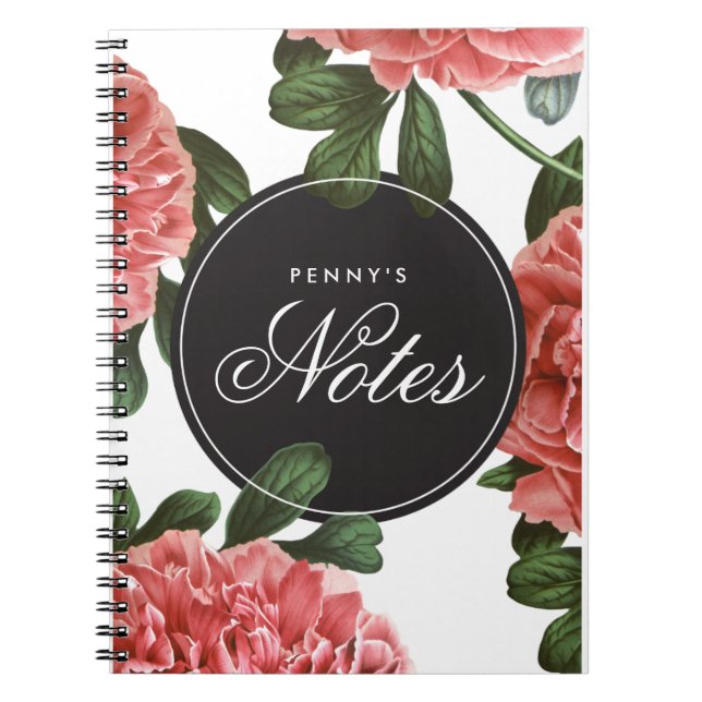 Impression botanique vintage | Carnet (Devant)