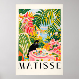 Impression Café Chat Noir Style Henri Matisse Cuis