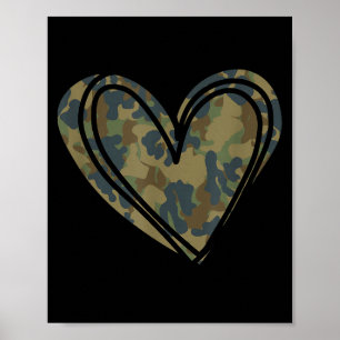 Impression Camouflage Coeur Saint-Valentin
