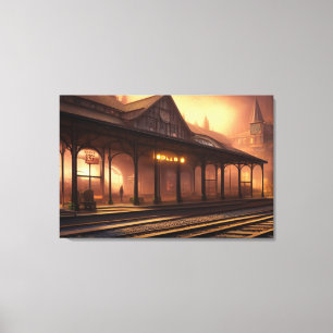 Impression Canvas de la gare