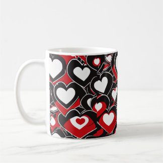 Impression cardiaque - Mug en céramique romantique