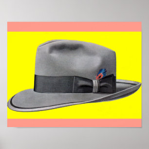 Impression casquette masculine fedora des années 1