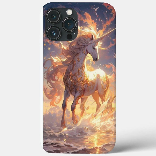 Impression coque iphone en or de cheval rare (Verso)