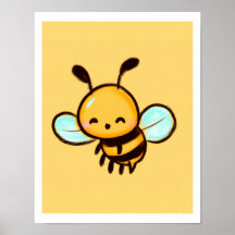 Impression d'abeille à miel pour décoration de sal