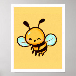 Impression d'abeille à miel pour décoration de sal