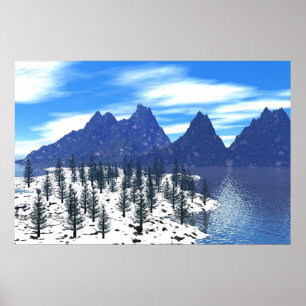 Impression d'affiche alpine