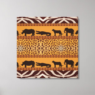 Impression d'animal de motif tribal africain moder