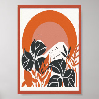 Impression d'arche de soleil en terre cuite Boho T