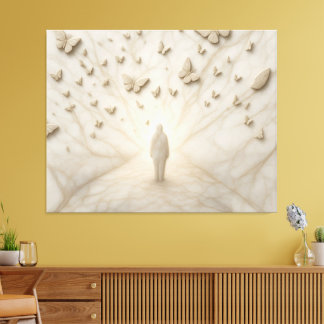 Impression d'art à effet 3D fantaisie papillon de 