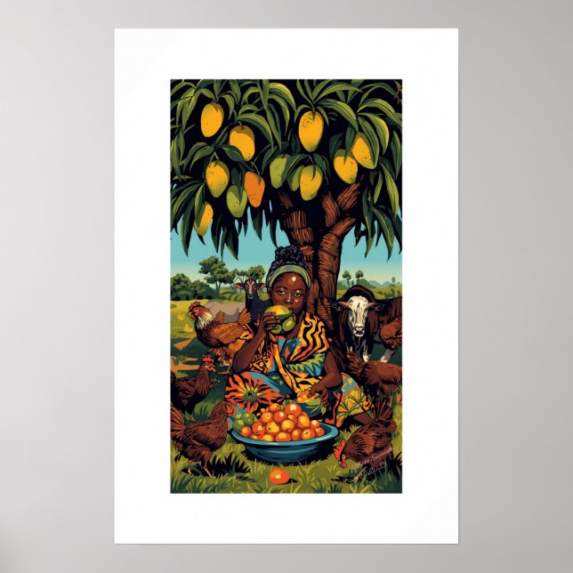 Impression d'art africain (Devant)