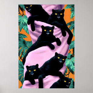 Impression d'art Black Panther, Maximaliste Tropic