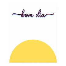 Impression d'art Bonjour Bom Dia