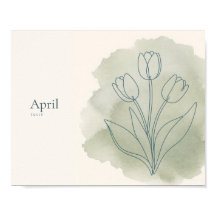 Impression d'art botanique de tulipe | Fleur d'avr
