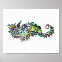 Impression d'art, Cheval de mer Abstrait, Cheval d