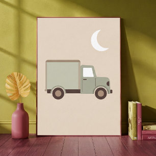Impression d'art de camion de livraison Lune Neutr