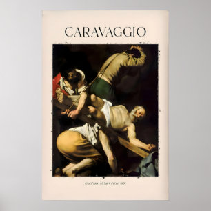 Impression d'art de Caravage - Crucifixion de Sain