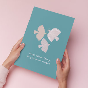 Impression d'art de chambre à coucher sarcelle Tro