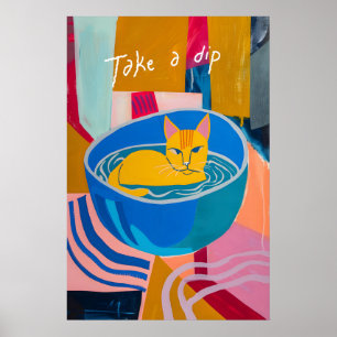 Impression d'art de chat de Matisse Peinture félin