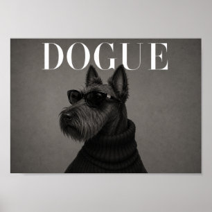 Impression d'art de chien de mode Terrier Écossais