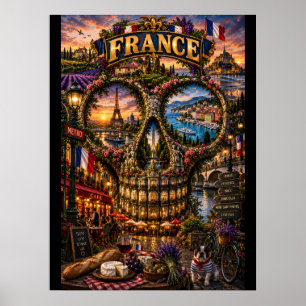Impression d'art de crâne de France   État d'espri