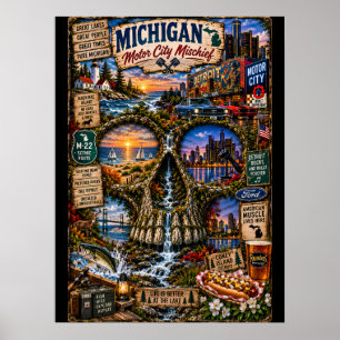 Impression d'art de crâne du Michigan État d'esp