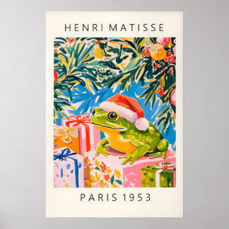 Impression d'art de grenouille au chapeau de Père